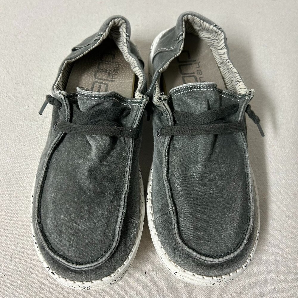 Hey Dude Wendy Moonwash Loafers Women's 10 Gray READ